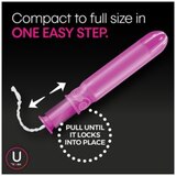 U by Kotex Click Compact Tampons, Unscented, Super Plus, thumbnail image 3 of 8