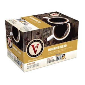 Victor Allen's Morning Blend Coffee, Light Roast, Single Serve Brew Cups