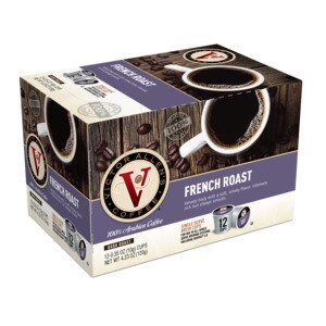 Victor Allen's French Roast Coffee, Dark Roast, Single Serve Brew Cups