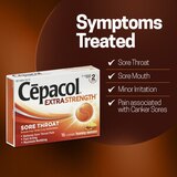 Cepacol Extra Strength Sore Throat Relief Lozenges, 16 CT, thumbnail image 3 of 8