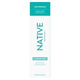 Native Whitening Fluoride Free Toothpaste, Wild Mint & Peppermint Oil, 4.1 OZ, thumbnail image 1 of 5