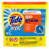 Tide Simply PODS + Oxi Liquid Laundry Detergent Pacs, 13 ct, thumbnail image 1 of 33
