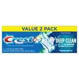 Crest Complete Plus Deep Clean + Whitening Anticavity Fluoride Toothpaste, Effervescent Mint, 5.4 OZ, 2 Pack, thumbnail image 1 of 9