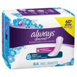 Always Discreet Incontinence Pads 5 Drop Heavy Long  (choose your count), thumbnail image 3 of 9