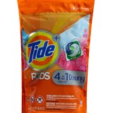 Tide PODS Liquid Laundry Detergent Soap Pacs, April Fresh, 32 CT, thumbnail image 1 of 2