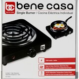 Bene Casa Single Coil Burner, Black, thumbnail image 1 of 6