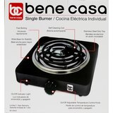 Bene Casa Single Coil Burner, Black, thumbnail image 4 of 6
