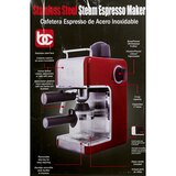 Bene Casa Espresso Maker with Frother, Red, 4 CUP, thumbnail image 4 of 7