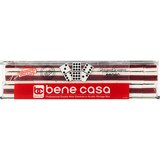 Bene Casa Double 9 Dominoes, Red, Clear Acrylic Box, thumbnail image 1 of 3
