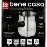 Bene Casa Espresso Carafe, Stainless Steel, 12 OZ, thumbnail image 3 of 5