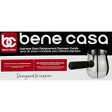 Bene Casa Espresso Carafe, Stainless Steel, 12 OZ, thumbnail image 5 of 5