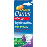 Claritin Children's Allergy Relief Grape Taste Liquid, thumbnail image 1 of 9