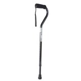 DMI Unisex Deluxe Lightweight Adjustable Walking Cane with Soft Foam Offset Hand Grip, thumbnail image 4 of 4