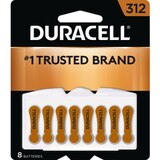 Duracell Hearing Aid Batteries Easytab, Size 312, thumbnail image 1 of 5