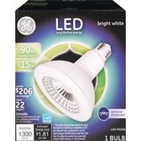 GE LED PAR38 Bright White Flood Light Bulb, thumbnail image 1 of 1