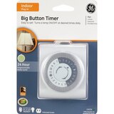 GE Big Button 24-Hour Indoor Lamp Timer, thumbnail image 1 of 2