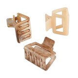 Scunci Small Open Cut Square Claw Clips, 3 CT, thumbnail image 4 of 5