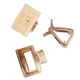 Scunci Small Open Cut Square Claw Clips, 3 CT, thumbnail image 5 of 5