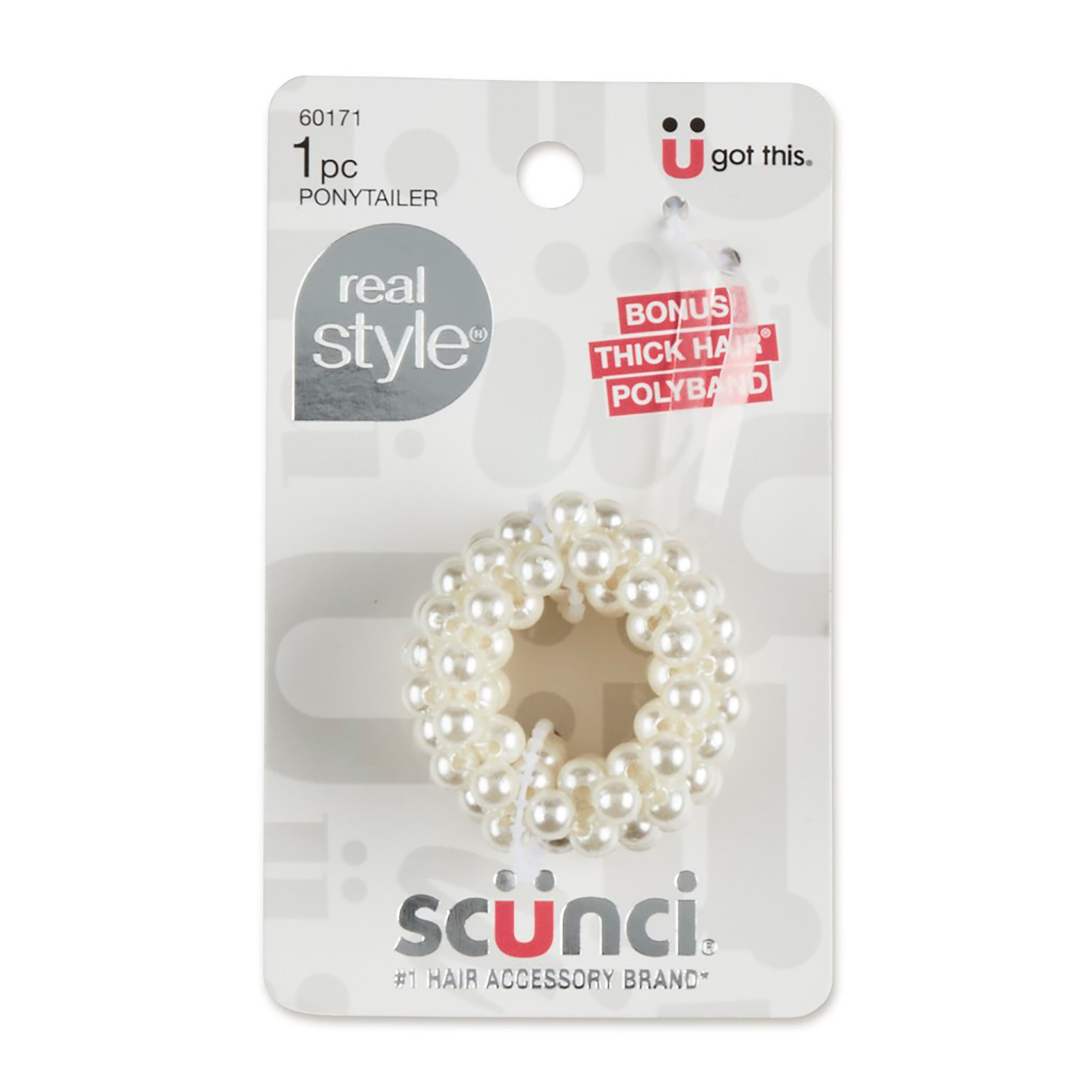 Scunci Pearl Covered Ponytailer , 1 CT