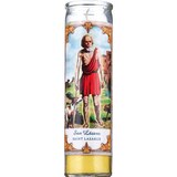 Prayer Candle, St Lazaro Yellow Wax, 8", thumbnail image 1 of 4