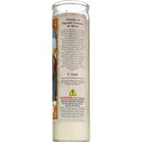 Prayer Candle, Sacred Heart of Mary Red Wax, 8", thumbnail image 2 of 4