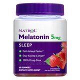 Natrol Melatonin 5mg Sleep Gummies, Strawberry, 60 CT, thumbnail image 1 of 4