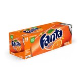 Fanta Orange Soda Fruit Flavored Soft Drink, 12 OZ Cans , 12 PK, thumbnail image 3 of 4