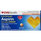 CVS Health Low Strength Aspirin Pain Reliever 81mg Coated Tablets, thumbnail image 1 of 8