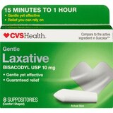 CVS Health Gentle Laxative Suppositories, thumbnail image 1 of 3