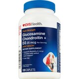 CVS Health Glucosamine Chondroitin + Vitamin D3 Caplets, 120 CT, thumbnail image 1 of 4