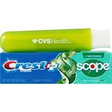 CVS Health Travel Toothbrush with Crest Complete Whitening Toothpaste, Assorted Colors, 0.85 OZ, thumbnail image 1 of 4