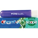 CVS Health Travel Toothbrush with Crest Complete Whitening Toothpaste, Assorted Colors, 0.85 OZ, thumbnail image 3 of 4