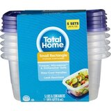 Total Home Food Storage Containers, 5 ct, thumbnail image 1 of 4