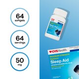 CVS Health Maximum Strength Nighttime Sleep Aid Softgels, thumbnail image 4 of 8