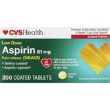 CVS Health Low Dose Aspirin Enteric Coated Tablets 81mg, thumbnail image 1 of 6