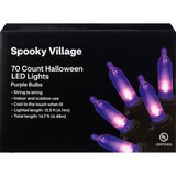 Spooky Village 70-Count Halloween LED Lights, Purple, thumbnail image 1 of 4