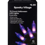 Spooky Village 70-Count Halloween LED Lights, Purple, thumbnail image 2 of 4