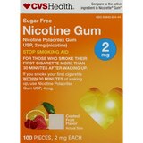 CVS Health Sugar Free Nicotine Gum, Fruit, thumbnail image 1 of 6