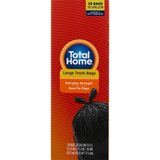Total Home Large Trash Bags, Extra Strong Easy-Tie Flaps 30 Gallon, 20 ct, thumbnail image 1 of 6