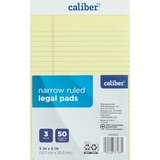 Caliber 5 x 8 Inch Legal Pads, thumbnail image 1 of 2
