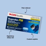 CVS Health Ibuprofen PM Pain Reliever & Nighttime Sleep-Aid Coated Caplets, thumbnail image 2 of 8