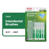 CVS Health Tight Spaces Interdental Brushes, Mint, 16 CT, thumbnail image 1 of 10