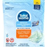 Total Home Advanced Laundry Detergent Packs, Free of Dyes and Perfumes, 24 CT, thumbnail image 1 of 2