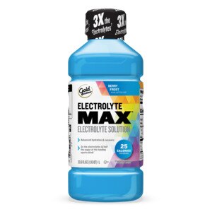 Gold Emblem Electrolyte Max Electrolyte Solution, Berry Frost, 33.8 OZ