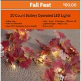 Fall Fest LED Garland Lights, 9 ft, thumbnail image 2 of 4