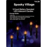 Spooky Village LED Iridescent Candles, 5 ct, thumbnail image 2 of 3