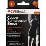 CVS Health Knee Copper Compression Sleeve, thumbnail image 1 of 4