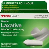 CVS Health Gentle Laxative Suppositories, thumbnail image 1 of 3
