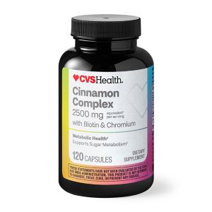 CVS Health Cinnamon Complex with Biotin & Chromium Capsules, 120 CT