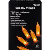 Spooky Village Halloween Lights Set, Orange, 70 ct, thumbnail image 1 of 4